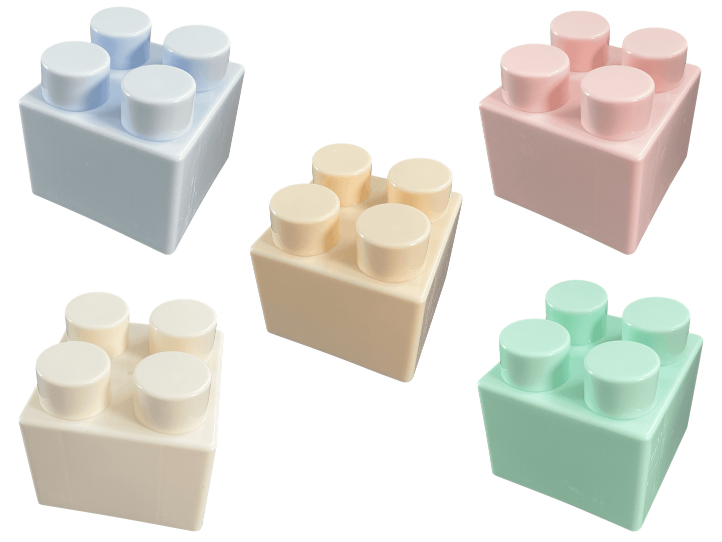 Pastel Building Bricks - Small - 40 Pieces - Mega Bricks